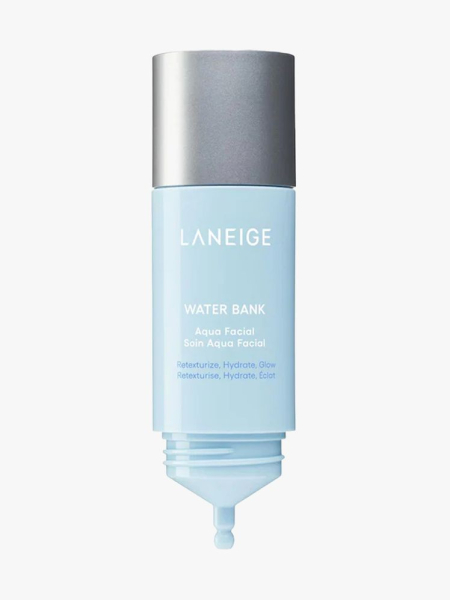 Laneige Water Bank Aqua Facial Serum in branded component on a light gray background
