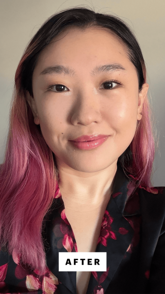 Han after applying the Laneige Neo Blurring Powder