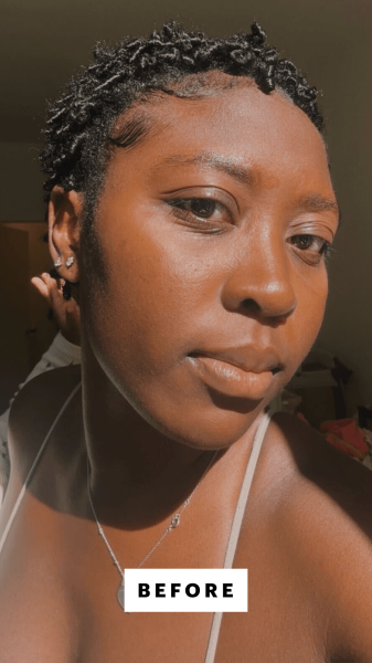 BlayTettey before applying the Beauty of Joseon Glow Serum